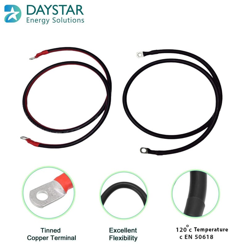 DAYSTAR DC WIRE 16 SQ MM 1 FEET xlpe UV battery cable RED BLACK - Image 2