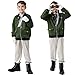 Akokvlar 9 Pcs Kids Pilot Aviator Costume Earhart Historical Costume for Girls Boys Amy Green 1112 Years - Image 4