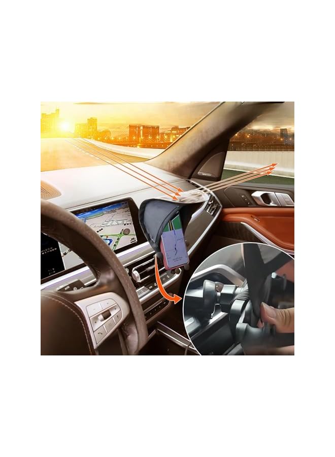 Green Tiger Car Phone Sun Shade - Motorcycle Mount Holder, Sun Shield for Cell Phones (Without Holder) - Compatible With Cars and Motorcycles - Image 2