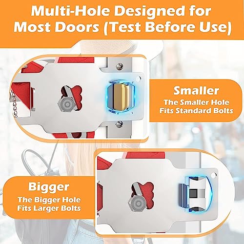 WINONLY Travel Door Lock for Hotel Rooms Apartment Locks Home Security Defender Door Lock Latch Extra Door Locker from Inside Hotel Safety Door Locks for Travelers Portable Lock for Door Security (2 Pack) - Image 3