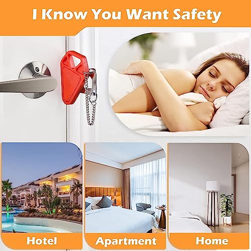 WINONLY Travel Door Lock for Hotel Rooms Apartment Locks Home Security Defender Door Lock Latch Extra Door Locker from Inside Hotel Safety Door Locks for Travelers Portable Lock for Door Security (2 Pack) - Image 4