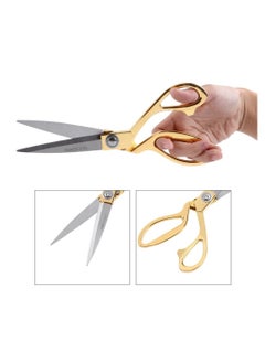 ECVV Tailor Sewing Scissors Stainless Steel Sharp Tailoring Scissors Gold Color Handle Stainless Steelgold  - Image 2