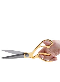 ECVV Tailor Sewing Scissors Stainless Steel Sharp Tailoring Scissors Gold Color Handle Stainless Steelgold  - Image 3