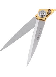 ECVV Tailor Sewing Scissors Stainless Steel Sharp Tailoring Scissors Gold Color Handle Stainless Steelgold  - Image 5