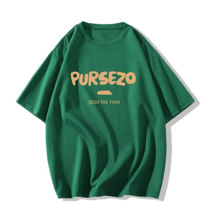 Letter Printed Short-Sleeved Girls T-Shirt 2024 Style Personalized Round Neck Loose Niche Design Top - Image 1