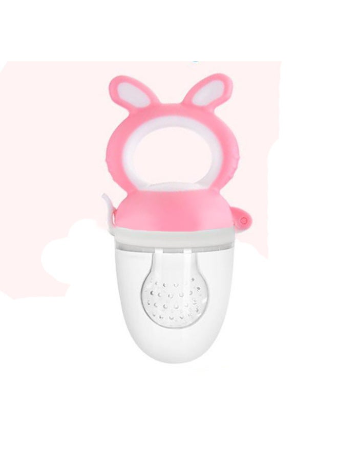 Silicone Fruit Food Supplement Bite Bite Music Creative Rabbit Baby Nutrition Fruit And Vegetable Silicone Pacifier