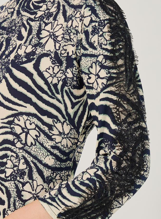 Styli Printed A-Line Dress  - Image 4