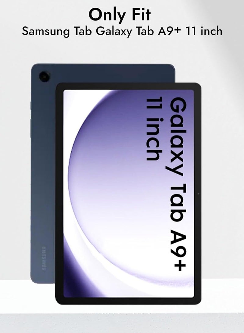360° Rotating Case for Samsung Galaxy Tab A9 Plus/A9+ 5G 11 Inch 2023 Model (SM X210/X216/X218) 360 Degree Swiveling Stand Protective Cover with Auto Sleep/Wake-Black - Image 4