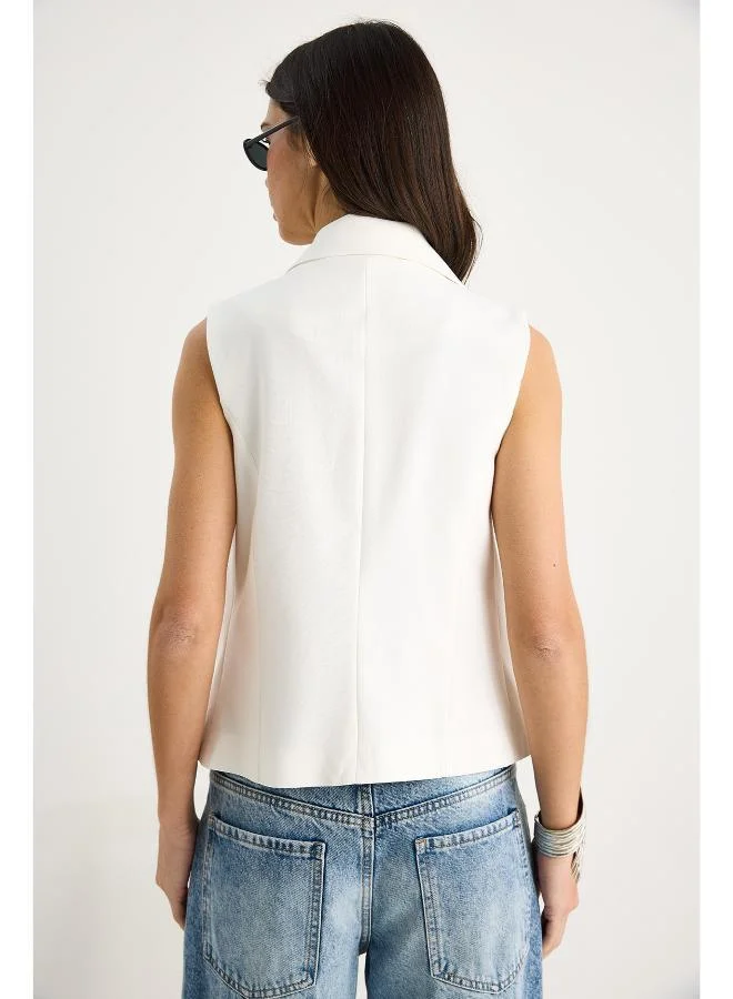 Ginger Button Up Tailored Vest