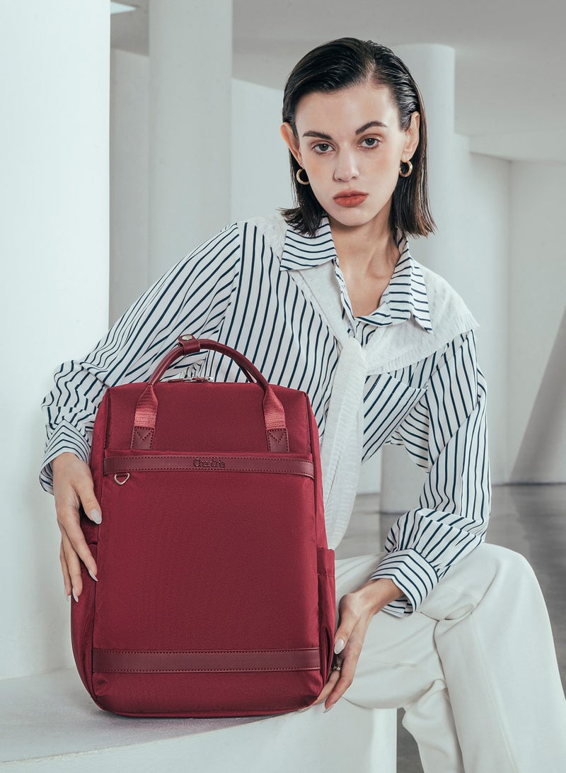 شانتريا CB00639 شنطة لاب توب بزنس مقاومه للماء مناسبه للاناث ذات مساحه تخزينية كبيره جوده عاليه بميداليه من شانتريا - احمر - Image 2