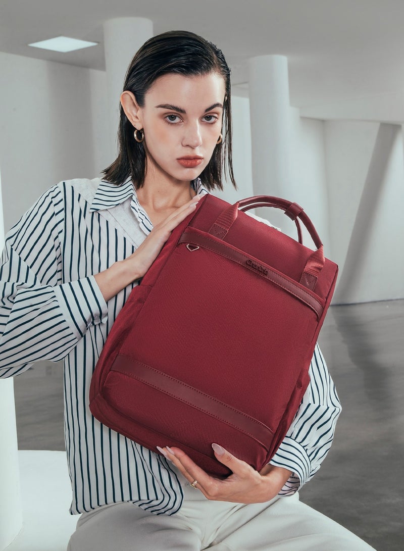 شانتريا CB00639 شنطة لاب توب بزنس مقاومه للماء مناسبه للاناث ذات مساحه تخزينية كبيره جوده عاليه بميداليه من شانتريا - احمر - Image 3