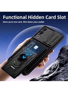 Techie OnePlus Nord CE4 Slide Armor Case with 360° Ring, Magnetic Stand, Card Holder, Camera Shield & Mil-Grade Drop Protection  - Image 2