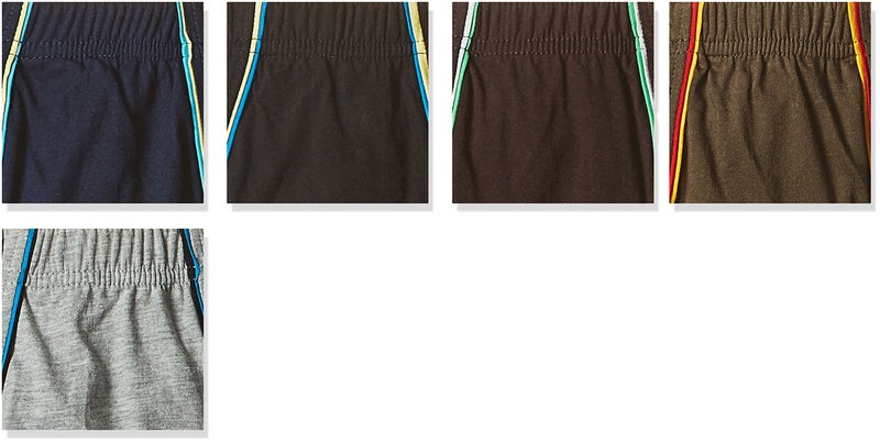 EURO Rupa Men's Modern Striped Regular Cotton Brief, Assorted Solid Color, Pack of 5 - Image 2