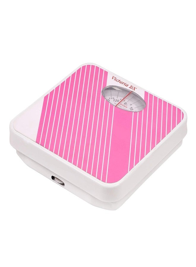 CROWN Victoria Deluxe Personal Weighing Scale For Human Body, Manual Analog Weighing Scale upto 130 kgs capacity (Pink) - Pack of 1 - Image 2