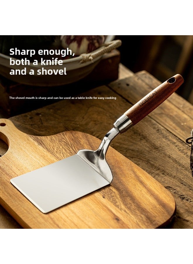 Stainless Steel Pancake Pancake Fruit Tool Cooking Steak Pizza Shovel Fried Egg Pancake Shovel Teppanyaki New-Color:Cooking And Frying Spatula [increased And Thickened] - Image 2