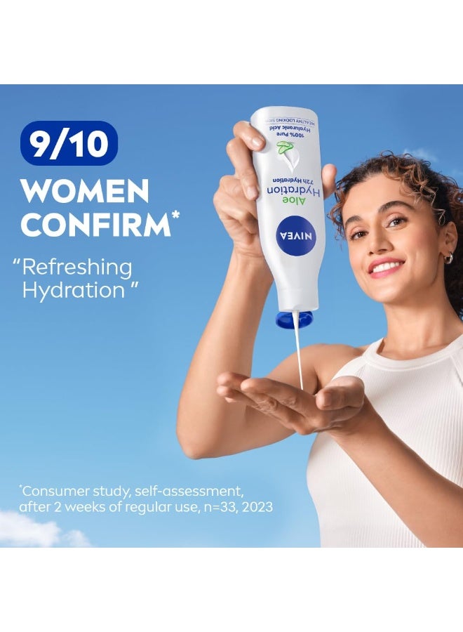 NIVEA Body Lotion, Aloe Hydration, with Aloe Vera, for Men & Women, 200 ml - Image 5