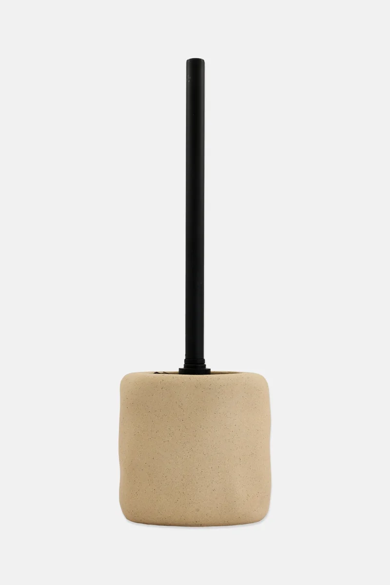 موي موتشو Toilet Brush With Holder 13 x 9 x 39,5 cm, Stone