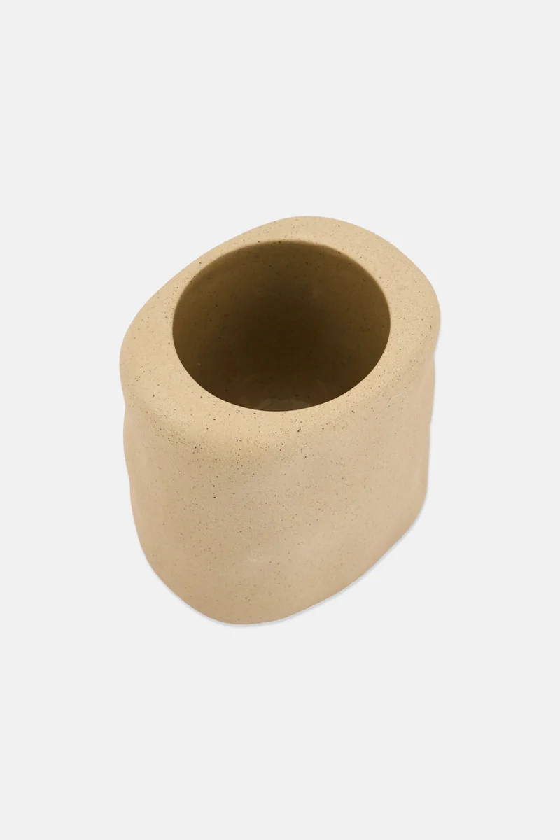 موي موتشو Toilet Brush With Holder 13 x 9 x 39,5 cm, Stone