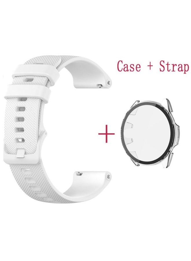 Case + Strap For Garmin Forerunner 165 265 265S Case Strap Cover  Full Protective Bumper For Forerunner 165 Music Silicone Band