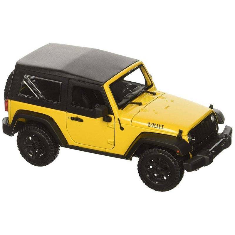 Maisto Special Edition 2014 Jeep Wrangler Die-cast Car (1:18, Yellow) - Image 2