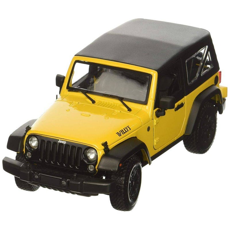 Maisto Special Edition 2014 Jeep Wrangler Die-cast Car (1:18, Yellow) - Image 3