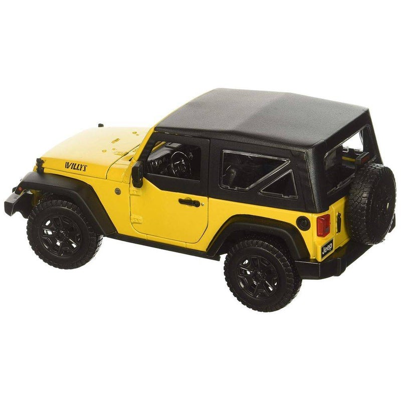 Maisto Special Edition 2014 Jeep Wrangler Die-cast Car (1:18, Yellow) - Image 4