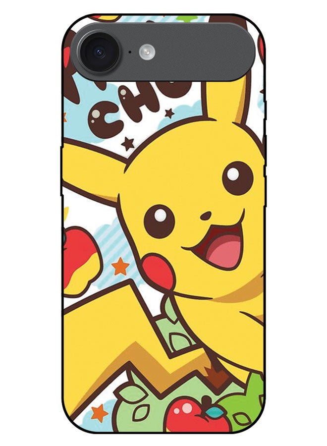 EYE CATCH Printed Protective Case Cover For Apple iPhone 17 AIR  -  Happy Pikachu