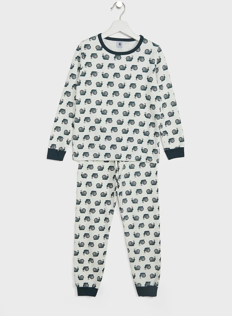 Petit Bateau Kids Log Pyjama Set