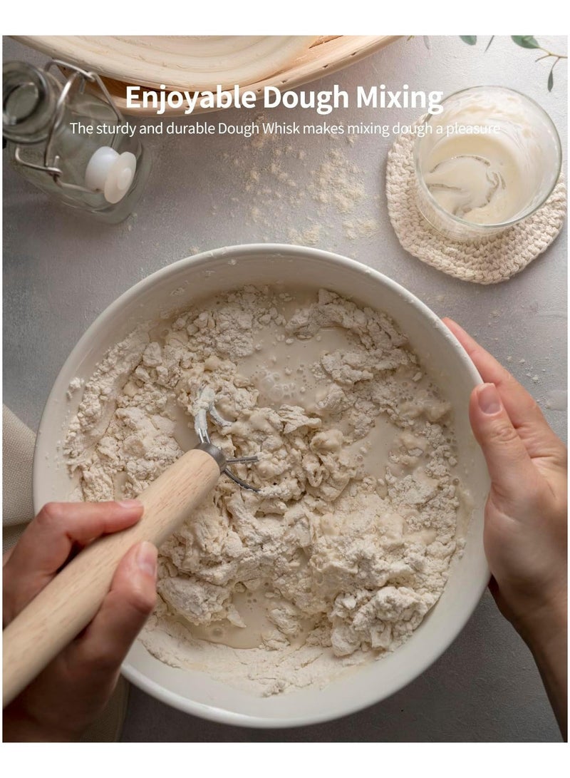 AirYoung 8PCS Bread Proofing Basket for Bread baking,Round Sourdough Starter Kit for Professional and Home Baker, with Cloth Liner, Dough Scraper - Image 4