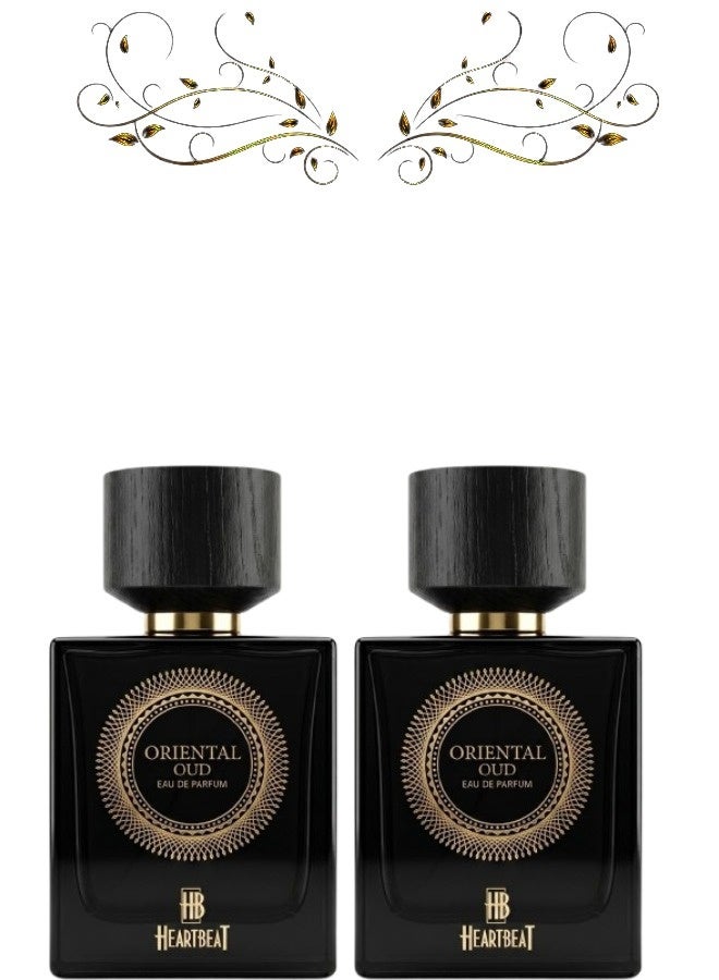 Heartbeat 2 Pieces Oriental Oud Perfume 100ML - Image 1