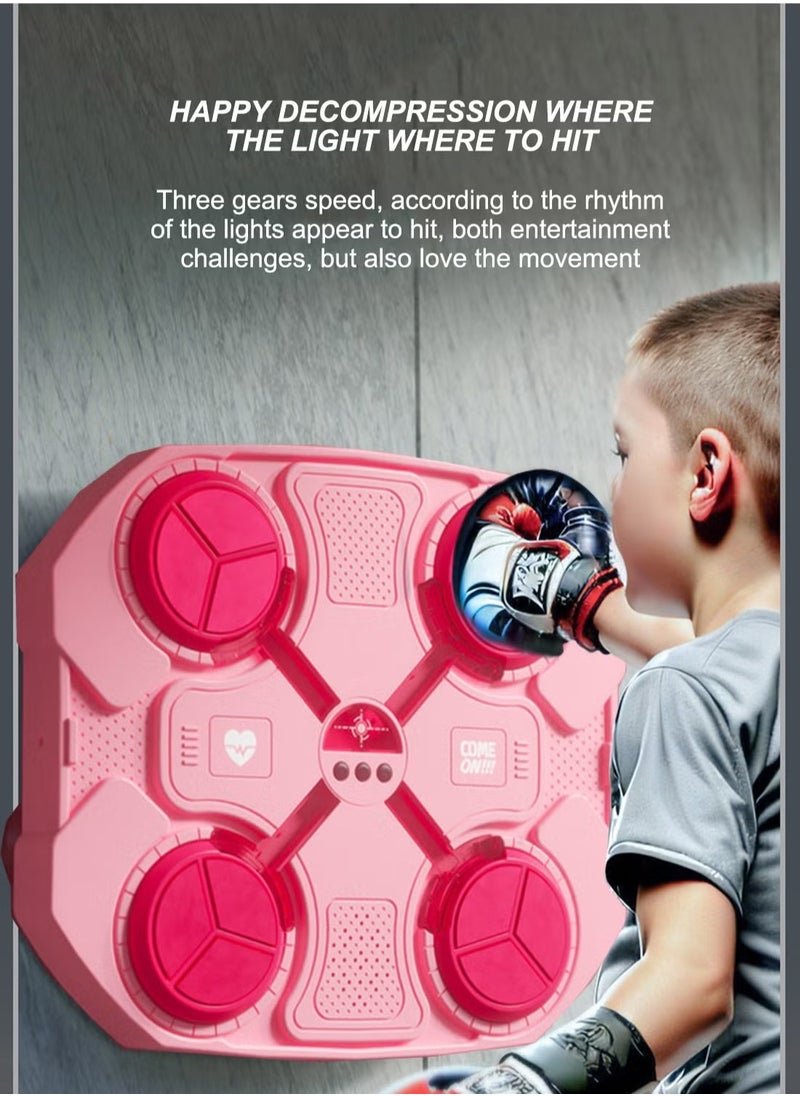Rally - Musical Boxing Machine for Adults and Kids, Home Wall Mounted Musical Boxer, Smart Electronic Boxing Equipment Pads for Agility and Boxing Training, Gear Boxing Machine - Image 1