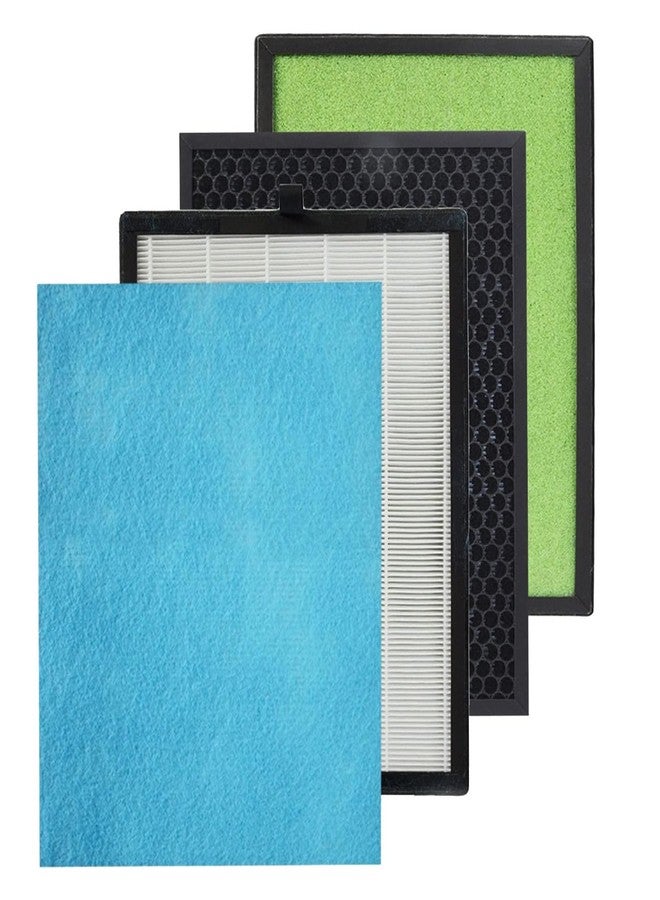 KVV H13 True HEPA Air Filter, 4-Stage Air Purifier Filter with Activated Carbon, For Large Room Filter Pollen Smoke Dust Pet Dander, Compatible with KVV Air Purifier - Image 1