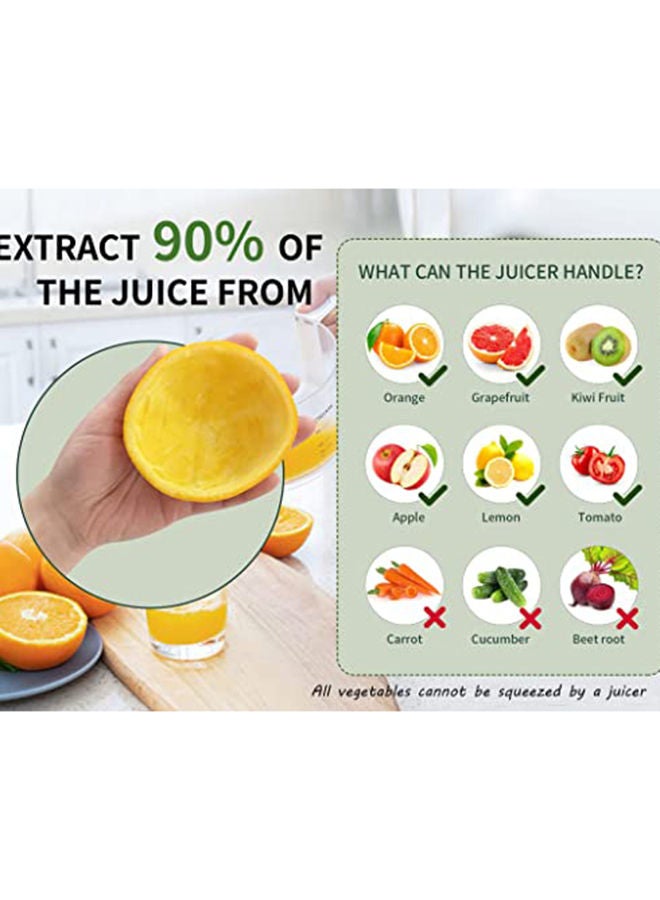AKDC Citrus Juicer, Electric Orange Squeezer With Powerful Motor And Usb Charging Cable, Juicer Extractor, Lime Juicer, Suitable For Orange, Citrus, Apple, Grapefruit And Pear.  - Image 5
