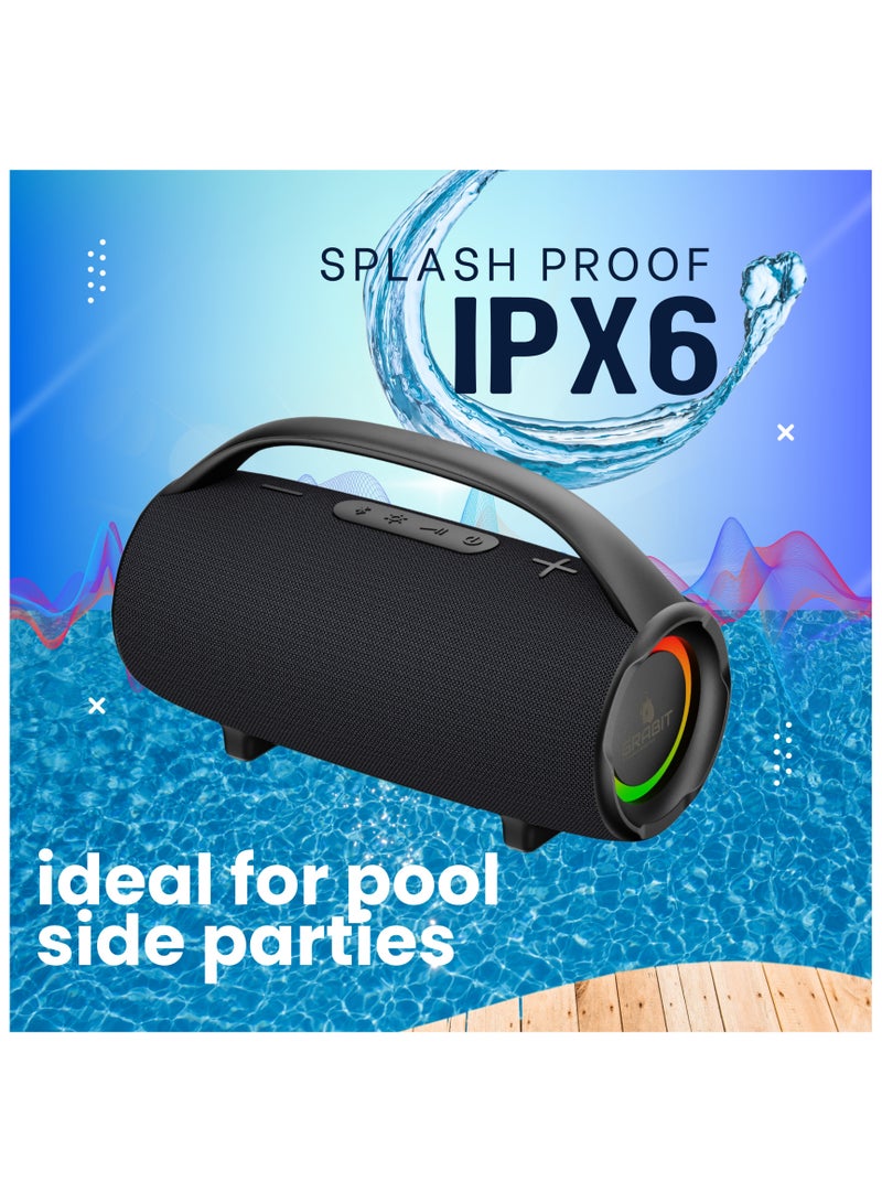 GRABIT G-BUSTER 30W Bluetooth Speaker – Stereo Sound, TWS, IPX6, FM Radio & Power Bank  - Image 4