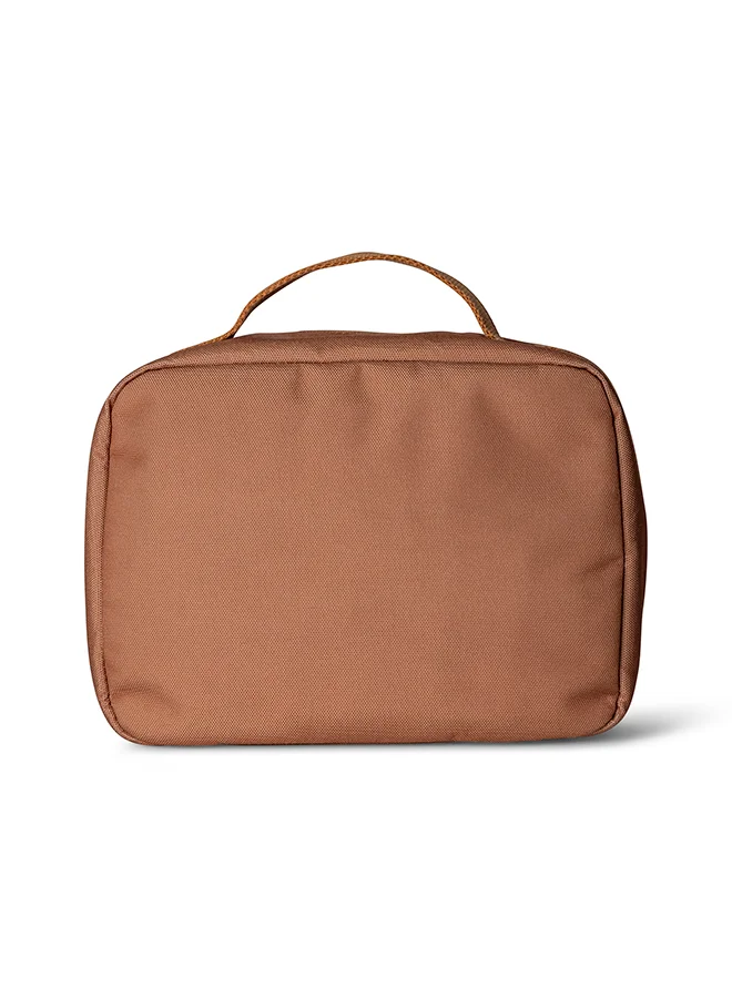 Citron Insulated Square Lunch Bag For Kids School, Bpa Free, Recycled Pet Material Lunch Bag - Caramel