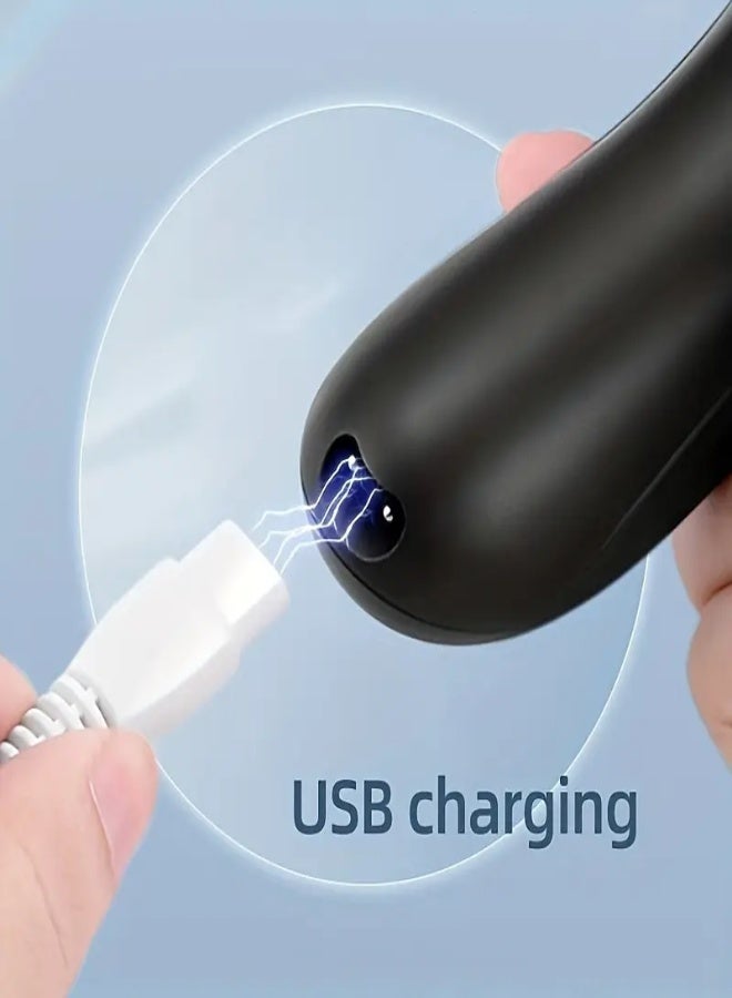 ارواق جهاز كهربائي لإزالة الجلد الميت قابل لإعادة الشحن مع مكنسة كهربائية لإزالة القشرة - مجموعة احترافية للعناية بالقدم مع شاشة LCD وسرعتين ورؤوس متعددة لإزالة الجلد الميت - Image 3