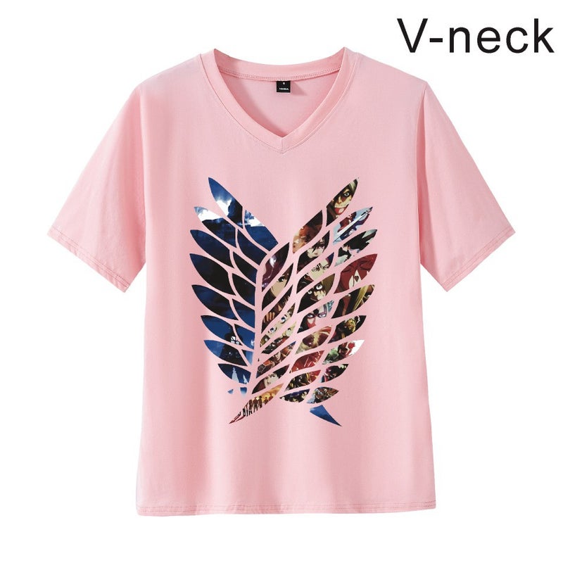 Attack Giant Attack On Titan Logo Couple Short Sleeve Men'S And Women'S Same T-Shirt Fashion Brand Summer - Image 1