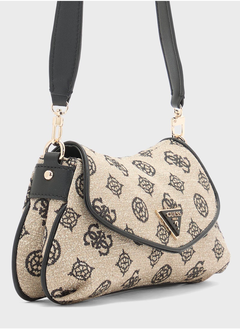 GUESS Beyza Flap Shoulder Bag  - Image 4