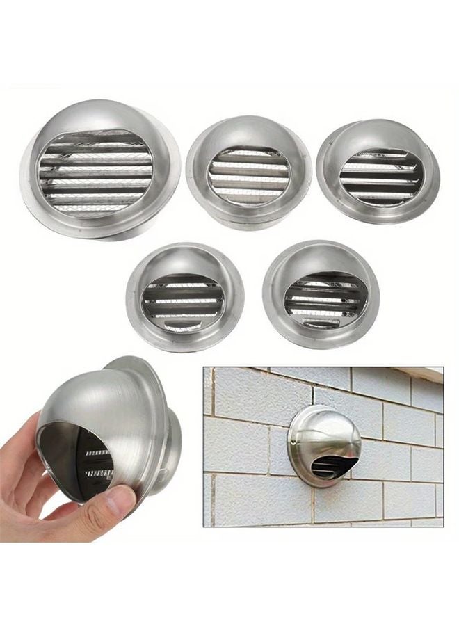 80mm Stainless Steel Waterproof Air Vent Cap For Exterior Wall And Ceiling Ducting - Image 2