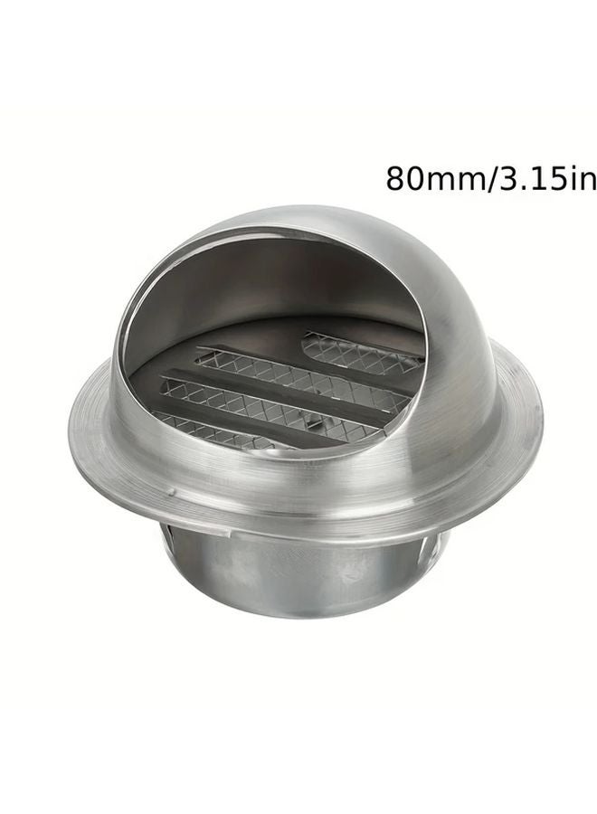 80mm Stainless Steel Waterproof Air Vent Cap For Exterior Wall And Ceiling Ducting - Image 4