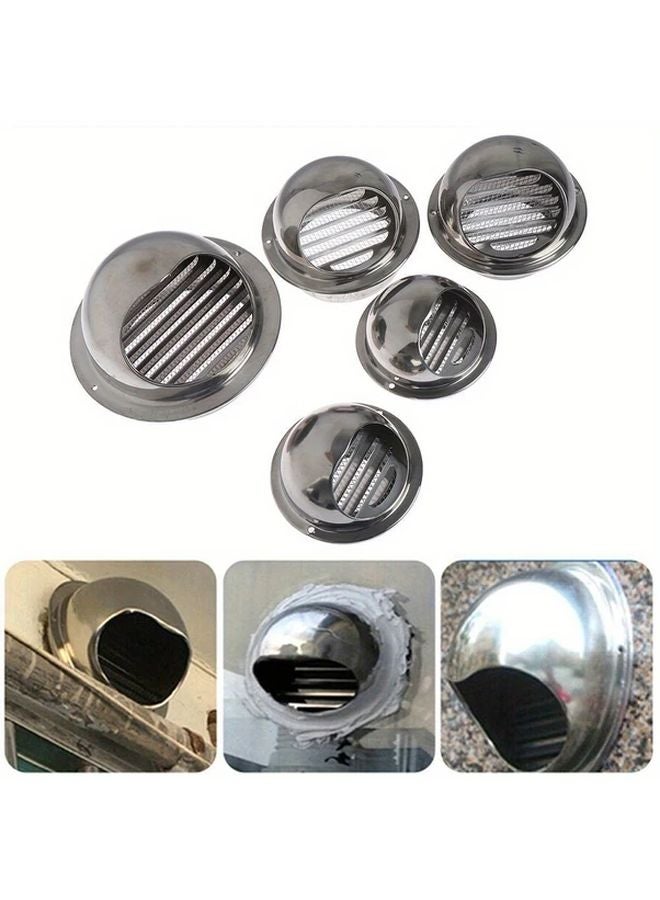 80mm Stainless Steel Waterproof Air Vent Cap For Exterior Wall And Ceiling Ducting - Image 3