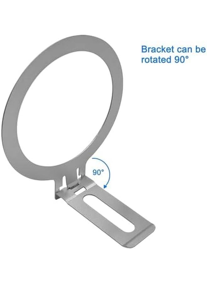 erorex 2 Pack Universal Metal Ring Adapters And 2 In 1 Phone Holder Ultra Thin Rings Sticker Compatible With Magsafe Accessories For Iphone 15 14 Pro Max Mini Galaxy Car Charger Wireless Charging - Image 3