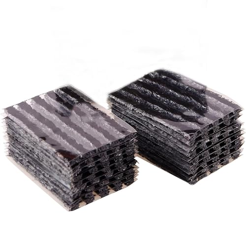 PINKJOY 90 Pack Tire Repair Strings Black 100 x 6 mm Automotive Tool Tire Repair Plugs for Tubeless OffRoad Tires Car Bike ATV UTV Wheelbarrow Mower - Image 1