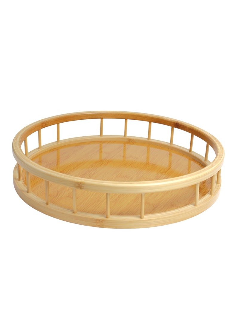CME Round wooden tray  - Image 1
