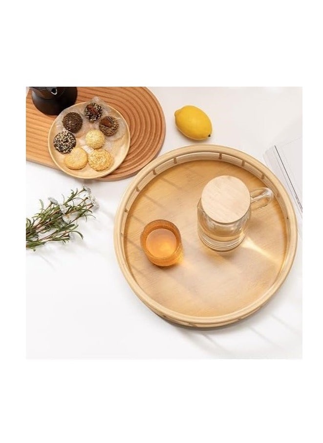 CME Round wooden tray  - Image 5