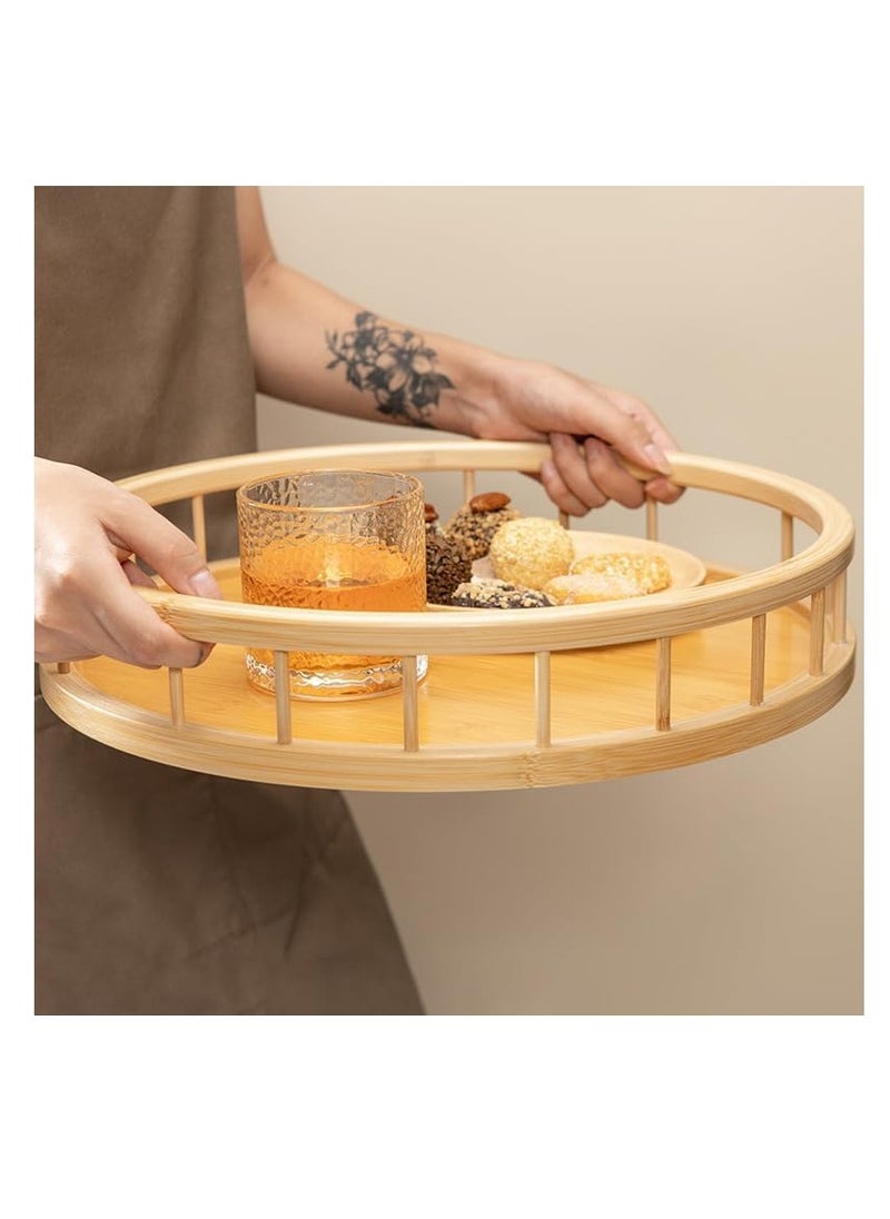 CME Round wooden tray  - Image 4