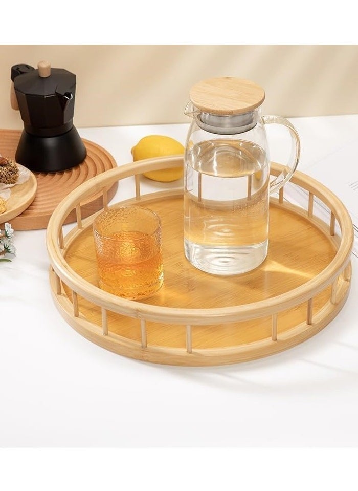 CME Round wooden tray  - Image 3