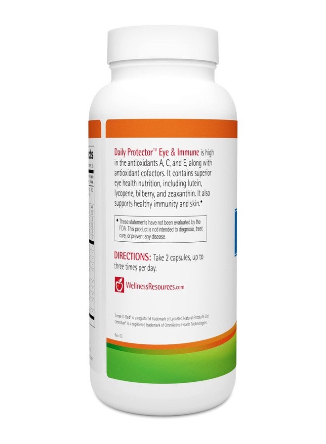 Wellness Resources Daily Protector Eye & Immune - Lutein, Lycopene, Zeaxanthin, Cryptoxanthin, Bilberry and More for Eye, Immune, and Skin Health (180 Capsules) - Image 3