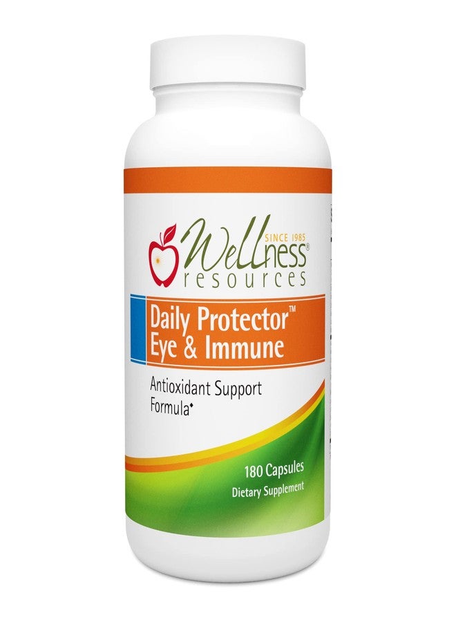 Wellness Resources Daily Protector Eye & Immune - Lutein, Lycopene, Zeaxanthin, Cryptoxanthin, Bilberry and More for Eye, Immune, and Skin Health (180 Capsules) - Image 1