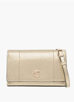 Le Confort Women Textured Crossbody Bag with Button Closure Ramadan Collection  - Image 1